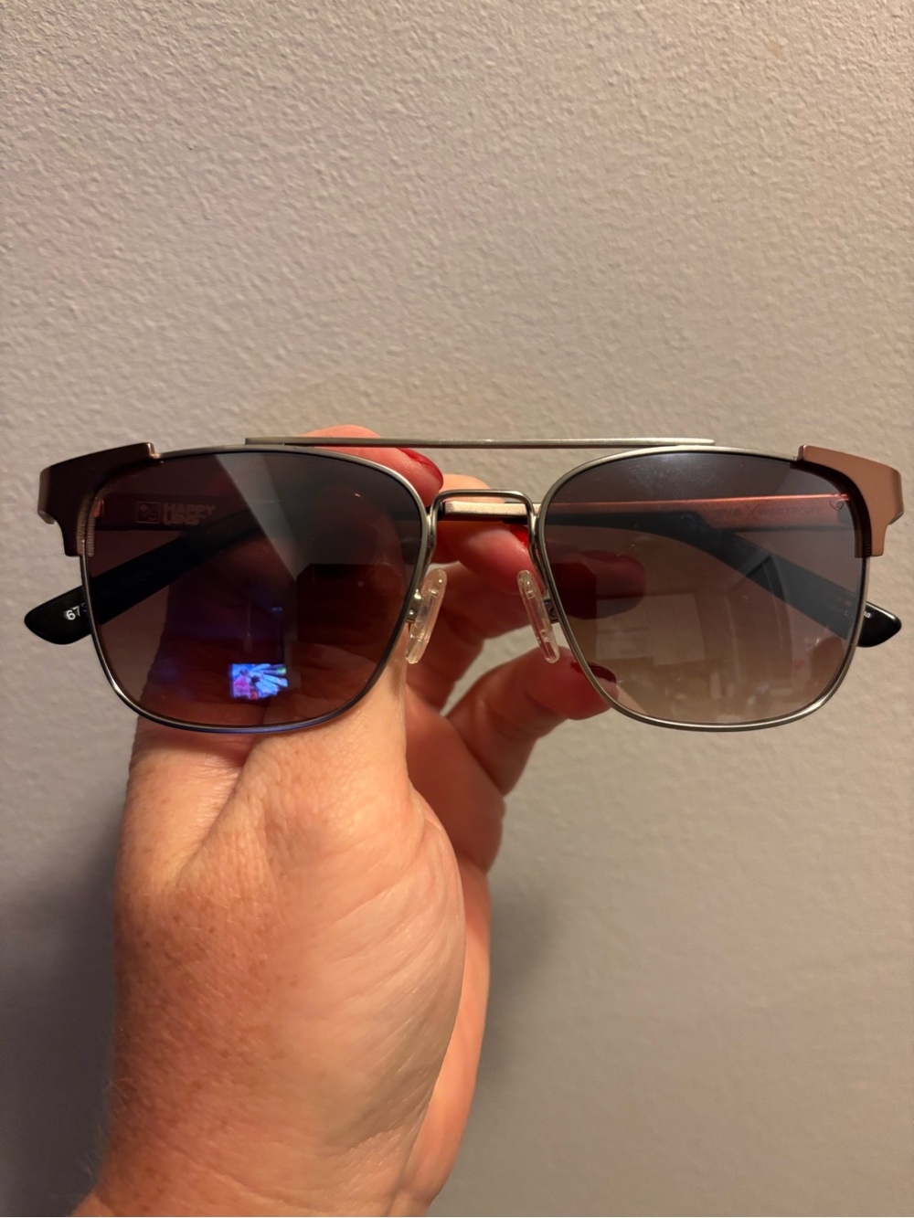 SPY x Westport Square Metal Sunglasses - Brown Gradient Lenses